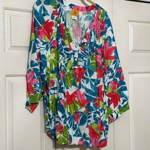 Ladies Ruby Road flowered blouse